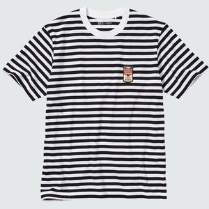 SPRZ NY X Andy Warhol Uniqlo Striped Campbell Soup Can T-Shirt